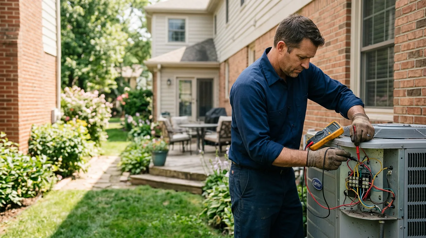 HVAC technician working near Delta, OH
